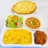 豪華・焼きたてチーズナンもプラス/チーズ＆サフラン弁当//Cheese Naan ＆ saffron Bento（シバサクティー 西船橋店）
