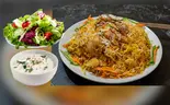 スペシャル:ライター付きチキンビリヤニ special dam chicken biryani with Raita（インド＆タイ料理スマイル Indian ＆ Thai restaurant ＆Bar~Smile）