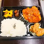 エビチリ弁当(手作り餃子 西遊記 マーラータン)