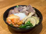 A5ランク！黒毛和牛サーロインの焼きしゃぶ丼（肉と米 焼肉 えびす）