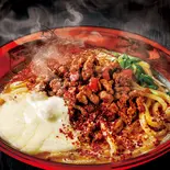 【激辛】汁なし胡麻担担チーズうどん【深夜】（旨い出汁！ “柚子胡椒を効かせた旨出汁うどん” “山椒の香りがたまらない 蕎麦屋のカレーうどん” “旨辛キムチうどん” 土佐堀 かすみ庵）