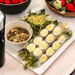 タマリンドソースライスペーパーロール(Bánh tráng cuốn chấm mẹ)（GENZ Tea＆Food）