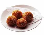 ゴマ付き揚団子(4個)Fried dumplings with sesame (4)（上海イーエックス 葛西店）