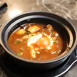 麻婆豆腐+温泉卵（マーボー食堂(赤い月)）