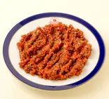 ACILI EZME (Hot vegitable paste ) 辛い野菜のペースト( HALAL) トルコ料理（トルコ料理ボスボラスハサン新宿店）