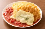 モッツァレラチーズチキンカツレツ＆オムライス Mozzarella Chicken Cutlet ＆ Omurice（【洋食屋のオムライス＆ハヤシ】しあわせのグリル亭 津田山店）