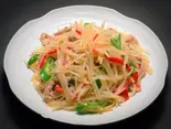 青唐辛子とじゃが芋千切り炒め（中国東北家郷料理 永利 池袋本店）
