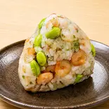 ♥えび枝豆 Onigiri –Shrimp & Edamame(唐揚げ さくらや)