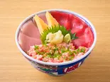 まぐろ3色丼（磯丸水産 千葉中央駅前店）