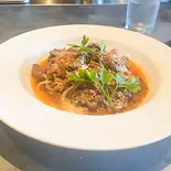 和牛ボロネーゼ（箸とフォーク）
