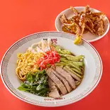 冷し中華麺+揚げワンタン(3個)（中華料理 楽楽）