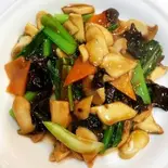エリンギと青菜炒め(鲍鱼菇炒青菜)（中華居酒屋 暉記）