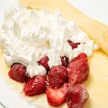 生クリームレアチーズいちご(クレープモンキー 西淀野里一丁目店)