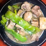 スペアリブとインゲン煮込み(喜味家)