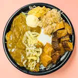 チーズカレー二郎系まぜそば（らーめん三極志）