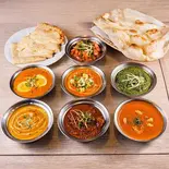 お好みナン＆お好みカレー(肉) Choice of Naan ＆ Curry (Meat)（インド料理 フォーシーズンミラン 六本松店）