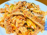 ハチノスと長ネギのあえ物 ちょい辛(葱拌牛肚 微辣) 単品(大衆居酒屋リリー)
