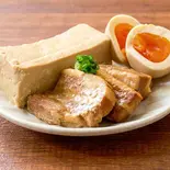 【おかず】豚角煮豆腐と半熟煮卵 Pork Kakuni Tofu and Egg（トロじゅわ煮込食堂 豚角丸 糀谷）
