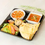 2種類チーズナンセット/Double Curry Cheese Nan Set(本格インド料理マサラ舟入店)