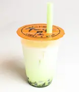 【12】抹茶ミルクタピオカ Mサイズ(Green Tea Milk Tapioca)（インド定食ターリー屋 渋谷並木橋店）