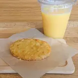 ハッシュドポテトとドリンクセット（こっぺぱん専門店＆COFFEE ふわこっぺBear’s 粉浜店）