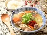 ピリ辛豚汁+ご飯セット（佐藤とん汁店 大門店）