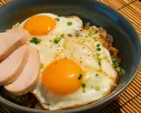 【鶏むね肉】今治の焼豚玉子飯 (Chicken Breast) Grilled Pork Rice Bowl with Fried Eggs（【B級グルメ】今治の焼豚玉子飯今治食堂 名楽町店）