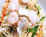 海鮮焼きそば【海鲜炒面】(中華料理 聚楽園)