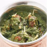 ほうれん草マトンカレー Sag Mutton Curry（NAMASTE INDIAN＆NEPALI RESTAURANT）