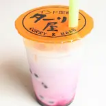 【4】ブルーベリーラッシータピオカ Mサイズ Blueberry Lassi Tapioca（HATTI KEBAB(ハッティ ケバブ) 大阪駅前第三ビル店）