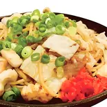 塩・イカ焼きそば Salt flavored Squid fried Noodles（お好み焼 焼きそば 鉄板焼き もず OKONOMIYAKI MOZU）