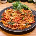 豚肉_チュムルロク_炒め（新大久保韓国横丁 第一食堂）