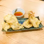 とり天(2個)豚天(2個)合盛り【天つゆ】（【関西風＆広島風お好み焼き・鉄板焼き】桜家 清水店）