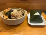 ちまぐー(県産豚)+おにぎり（農家酒場くしき）