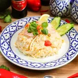 エビチャーハン Kao Pad Kung Fried Rice with Prown（アジアン・コーヒーヌールレストラン）