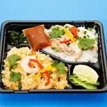 ⑳ カオマンガイ+カオパックンセット（タイレストラン）