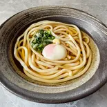 温玉ぶっかけ讃岐うどん(温)/Sanuki udon noodles with hot hot egg and bukkake（讃岐うどん 山田家 東京錦糸町店 SANUKIUDON YAMADAYA TŌKYŌKINSITYŌTEN）