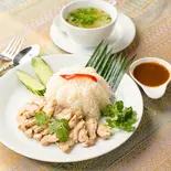 蒸し鶏肉ご飯（バンコクオリエンタルタイレストラン）