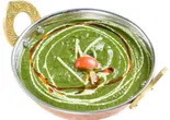 ほうれん草チキンカレー Sag chicken curry（INDIAN RESTAURANT SAINO）