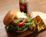 F-1157】フレッシュハンバーガーセットBurger with fresh vegetables Set（ハンバーグ＆バーガー TERU 博多駅前通り店）