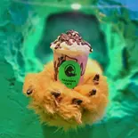 チョコまみれKUMAペチーノ Full of Chocolate KUMA Puccino(ANAKUMA CAFE 大名店)