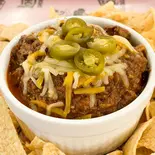 Chili＆Beans with tortilla chips チリビーンズトルティーヤチップス付き（Lonestar Smoke House）