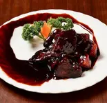 長芋入り黒酢酢豚 Black Vinegar Sweet and Sour Pork with Chinese Yam（満福楼 東村山店）
