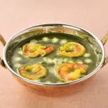 エビとほうれん草のカレー（インドカレー＆ナン DEVI堺東駅前店）