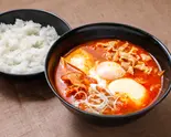 チーズ豚カルビスンドゥブ(韓国料理 清美)
