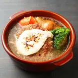 オニオンスープdeチーズバーグ（絶品スープで味わうハンバーグの店「スープdeバーグ」）