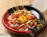 まぐろユッケ&サーモンユッケ丼(ちゃぐちゃぐサン)