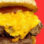 炙りダブルチーズ倍バーガー Double patties extra cheese burger(BBQ sauce)（BABANBABANBURGER）