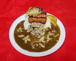 ハムカツ焼きチーズカレー(箕輪商會)
