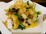 白身鱼の山椒揚げ（中華料理 錦園）